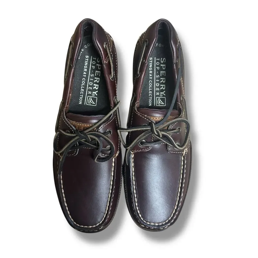 Sperry Top Sider Stingray Mens Sz 8.5 Leather Boat Shoes New No Box Style 05786